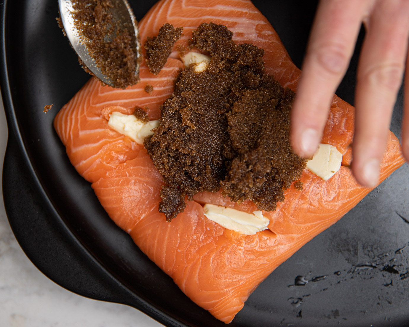 Candied Salmon Cut Cooking