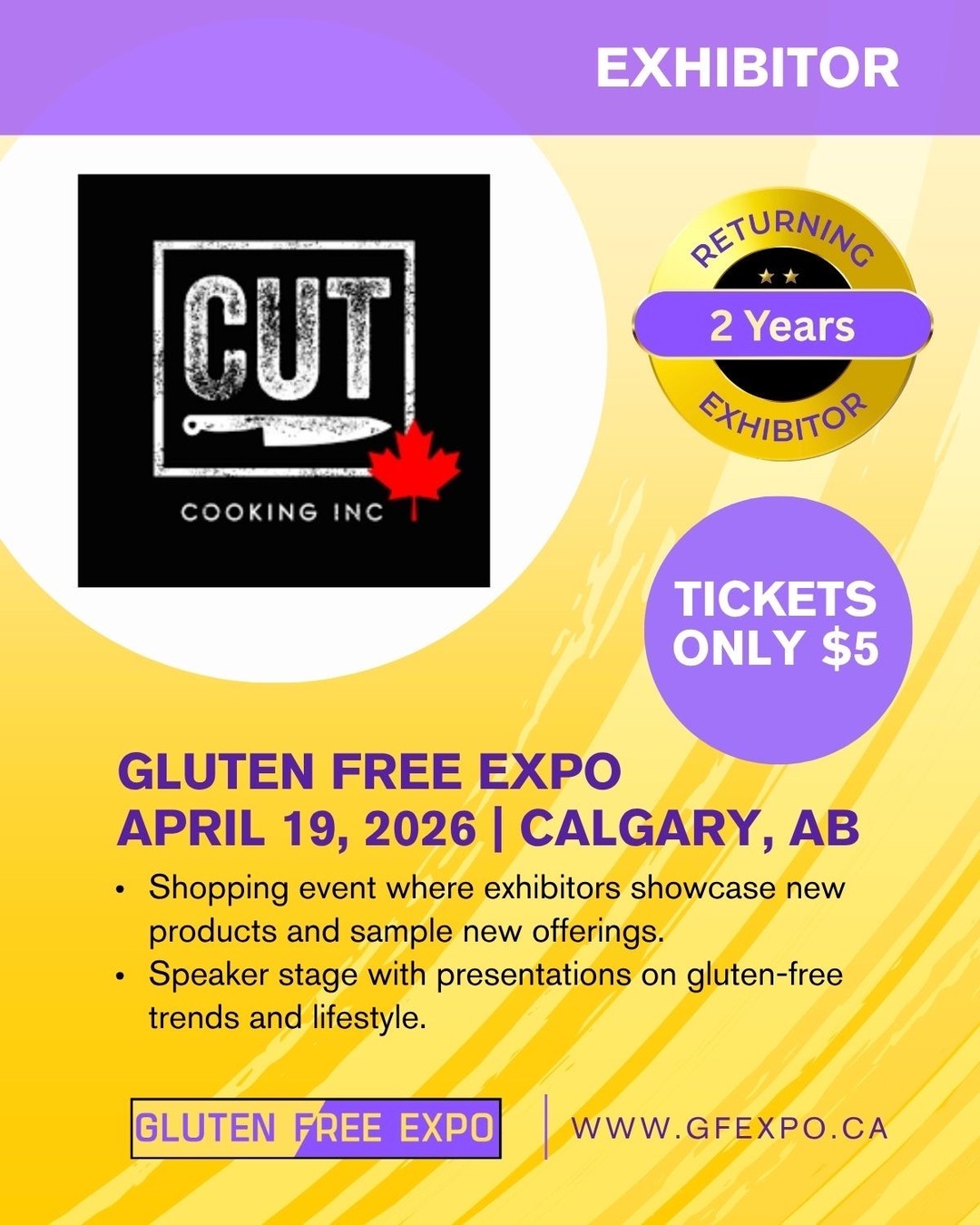 We are only 10 days away from the GF Expo in Calgary! We'll have a booth full of Flours and Mixes, come say hi! We're going to have amazing show deals and super savings to get you ready for Celiac Awareness Month in May 💙⁠
⁠
#cutcooking #gfexpo #celiacsafe
