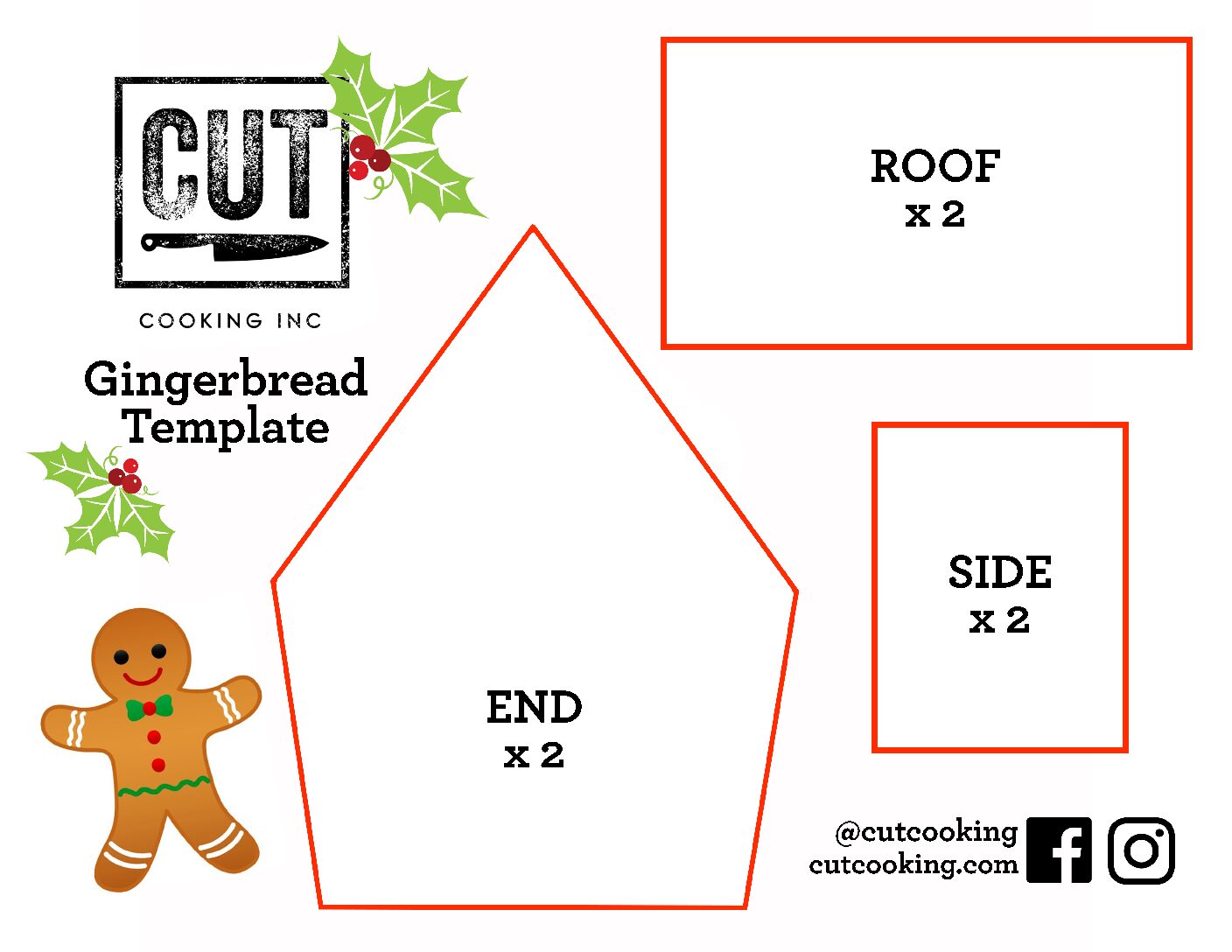 Gingerbread House Template